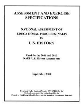 2010 U.S. History Specifications