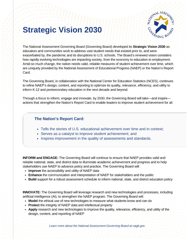 Strategic Vision 2030